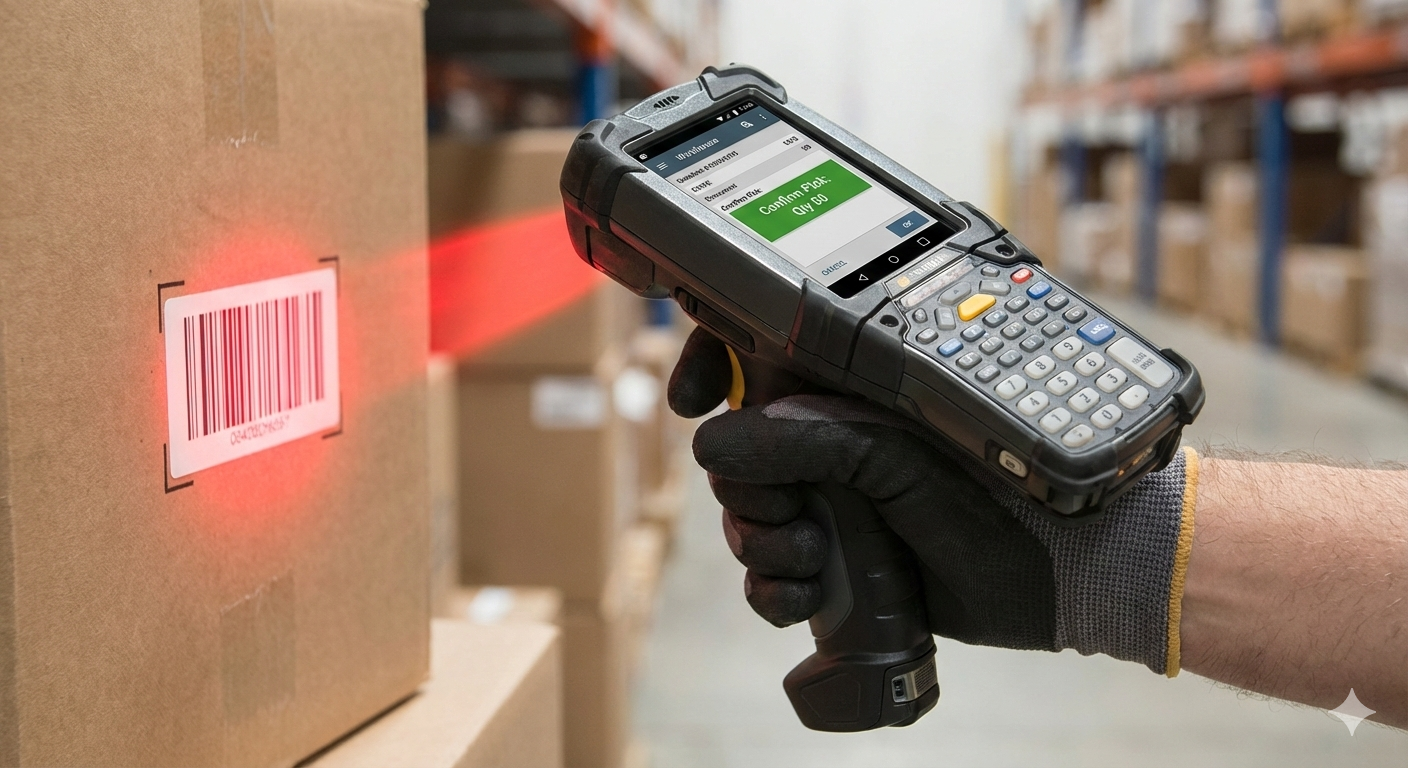 Grafika produktowa – skanowanie kodów kreskowych